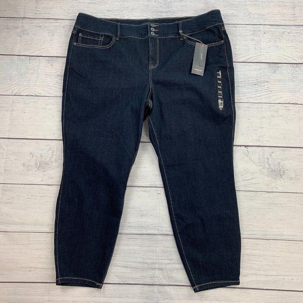 Torrid Jeans sz 26 R Plus Jegging Skinny Dark Wash Inseam 28" New NWT
